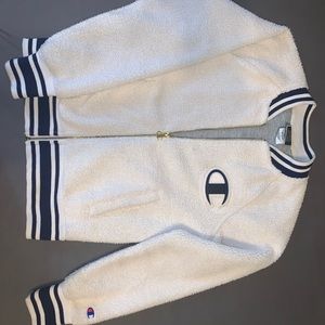 Champion Sherpa letterman jacket
